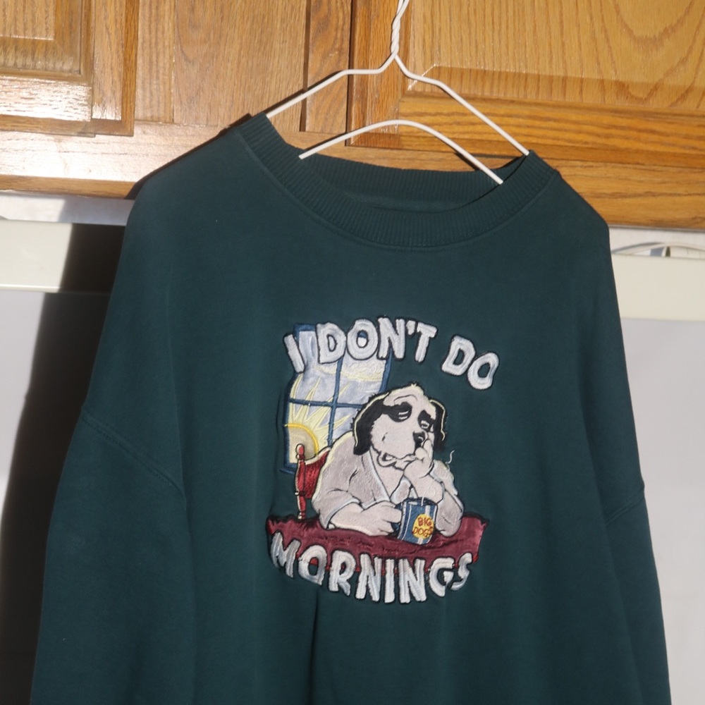 I DONT DO MORNING vintage crewneck